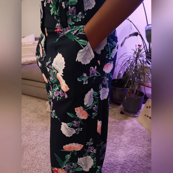 7th Avenue design studio New York and company floral print wideleg pant. Size 10 - Picture 5 of 7